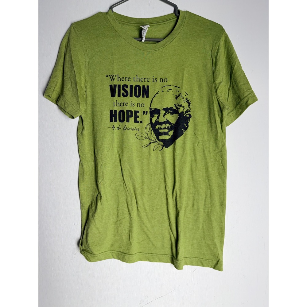George Washington Carver Quote Graphic Tee Green Small S Shirt
